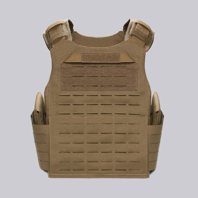 Light Laser Cut Tactical Plate Carrier Hunting Vest MOLLE Quick Release Fast Adjust Cummerbund CS Airsoft Agilite Combat Gear