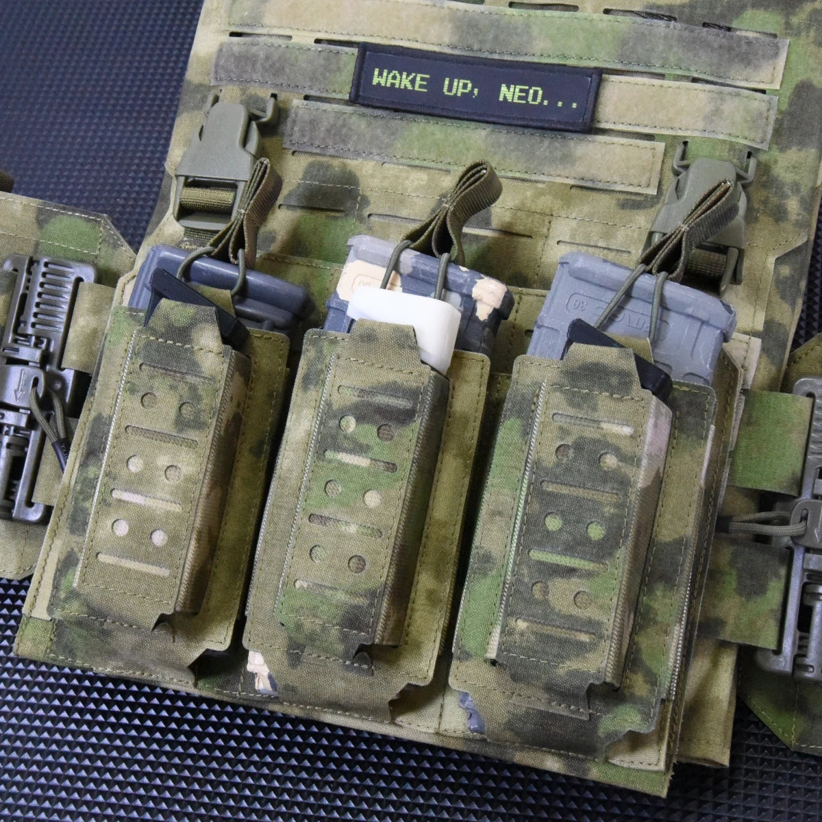 500D Tactical LSR 9mm 556 Mag Molle Triple Magazine Pouch Holder Open Top Triple Rifle Pistol Mag Carrier Waist Bag Holster