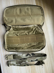 Nylon Tactical Sports Hunting Dump Pouch Nylon Front Pouch of Plate Carrier Chest Rig with Molle Carrying Kit Pouch