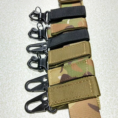 1PC Outdoor Tactical Hanging Key Hook Clip Clamp Buckle Hook Clip Nylon Webbing Molle Belt Clip Buckle Strap Hunting Accessories