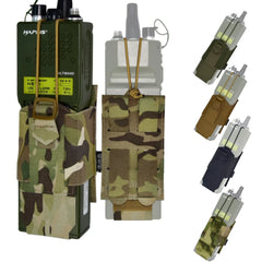 Tactical Adjustable Height Molle Compatible Storage Pouch for Large-Sized Radio Devices Molle Tool Pouch