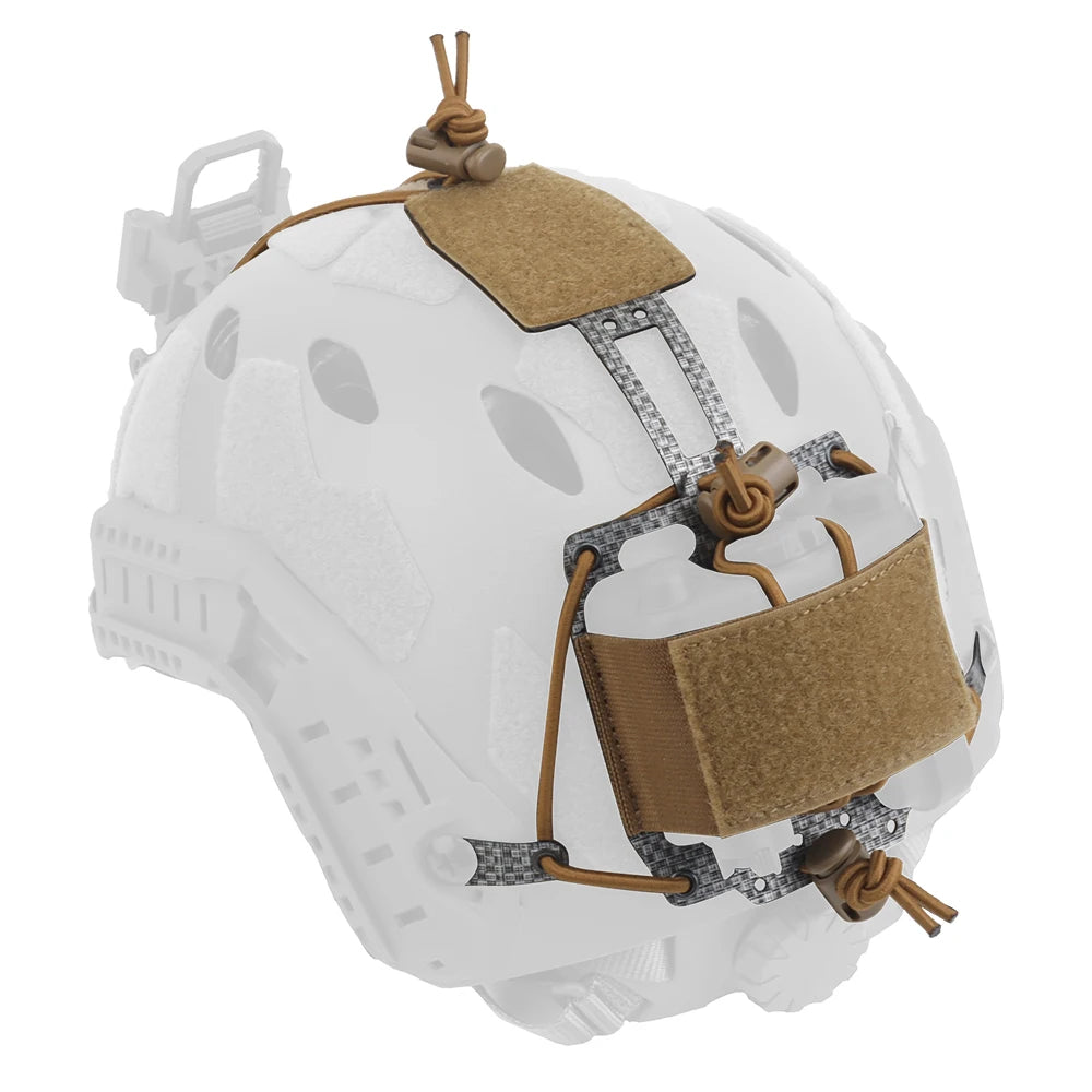 Tactical PVS31 NVG Battery Box Retention System Helmet Pouch FERRO STYLE Carbon Frame