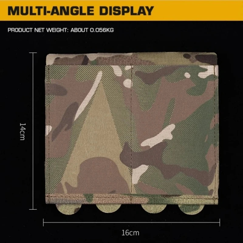 Tactical 5.56mm Lightweight Elastic Double Mag Pouch Hunting Equipment CS Shooting Molle System Paintball Accessories