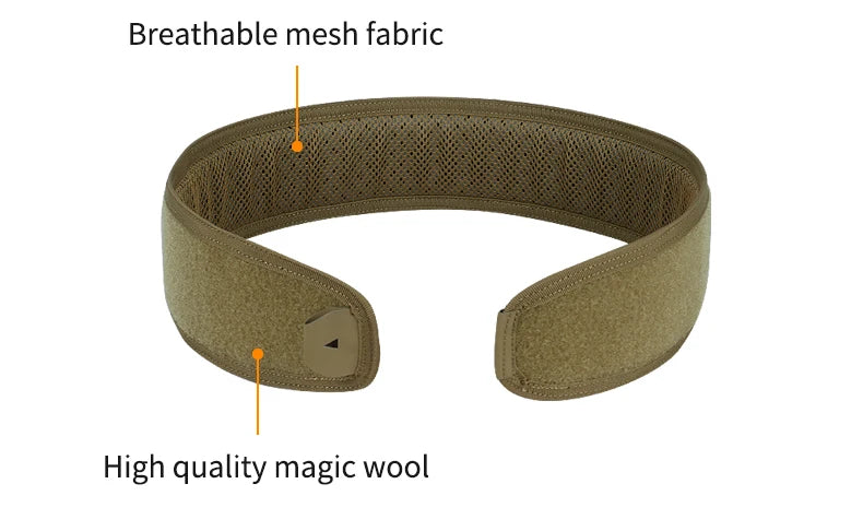 Tactical Belt 3 IN 1 Laser Cut Quick Release Buckle MOLLE Combat Shooting Belt with Inner Belt & Back Support Pad