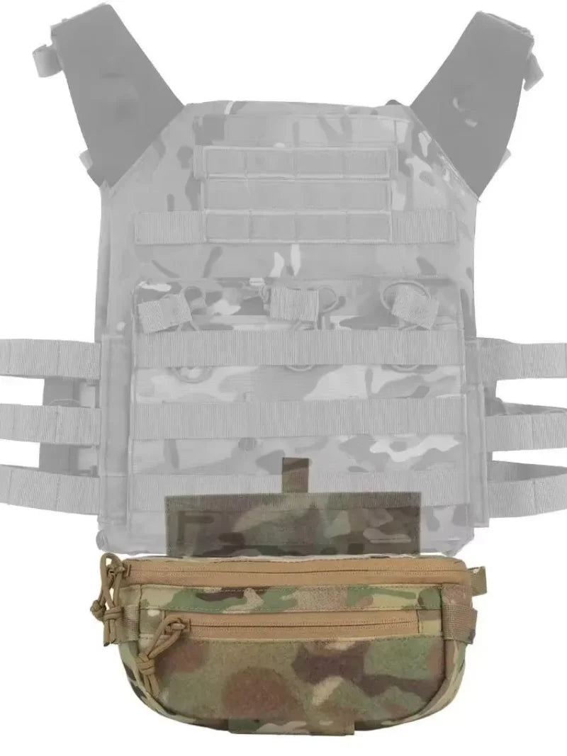 Tactical Hanger Pouch Compact Abdominal Dangler Pack Quick Release Shoulder Bag Integrates Hunting Vest Plate Carrier Airsoft