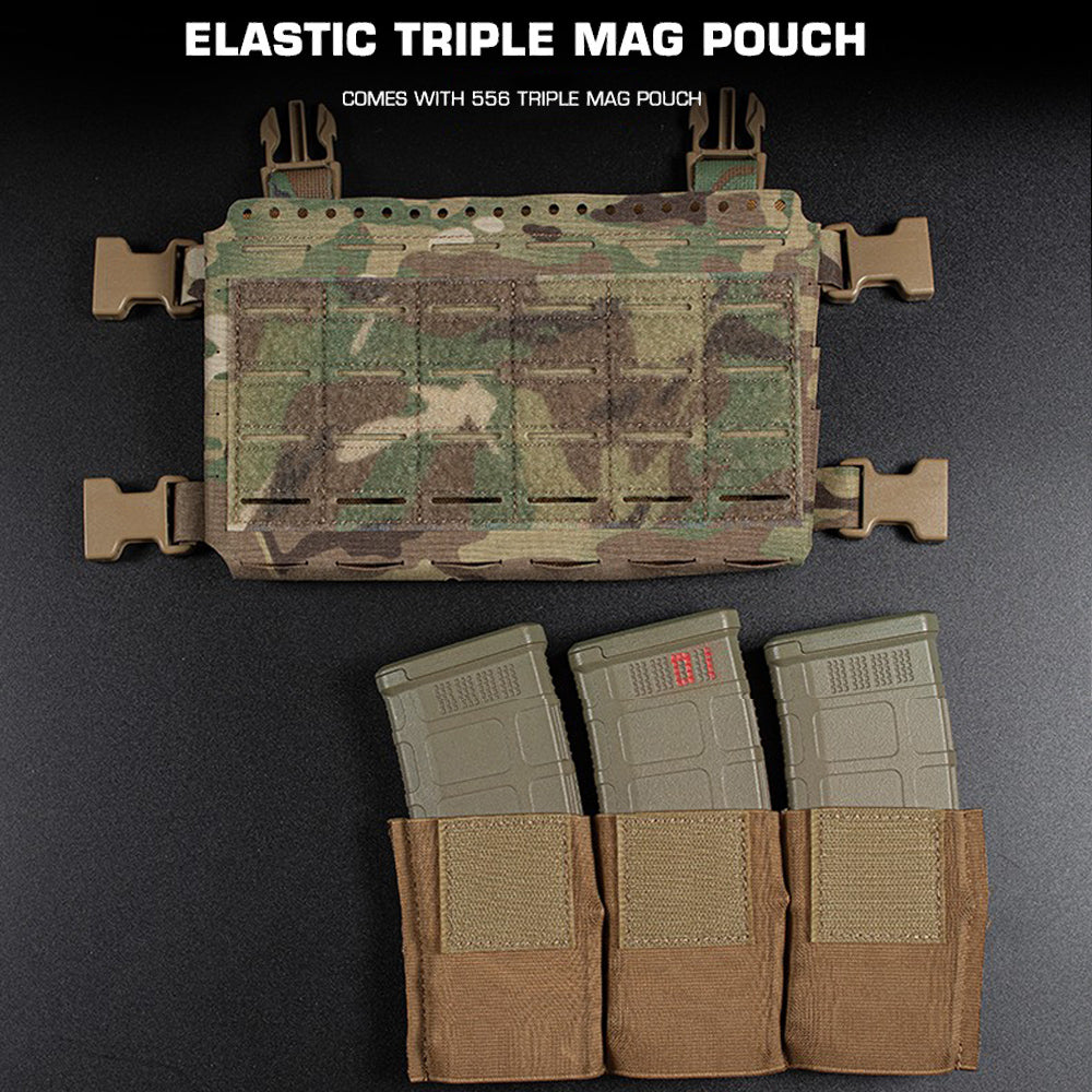 MOLLE MK5 Chest Rig SS MKV Micro Fight Chassis Placard Hook Loop Airsoft Magazine Pouch Tactical Plate Carrier Vest Equipment