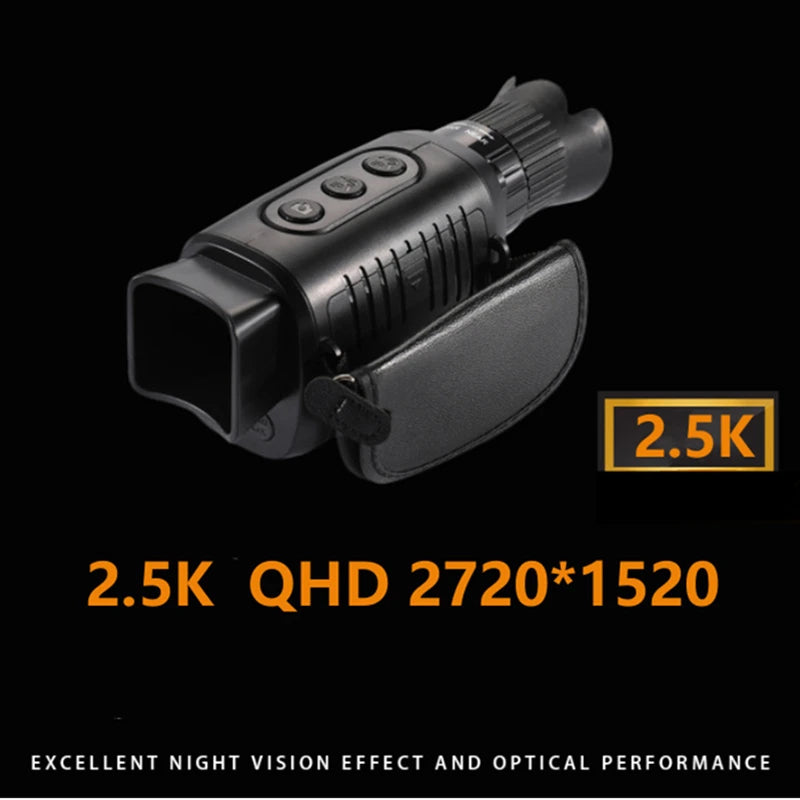 5X Digital Light Zoom Monocular Night Vision Device 1080P HD Infrared Camera Hunting Telescope Outdoor Search Full Darkness 300m