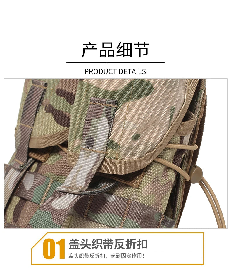 Tactical Double 5.56/7.62 M4 Magazine Pouch AK AR Rifle Mag Paintball Hunting Accessories