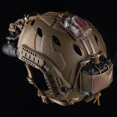 Tactical PVS31 NVG Battery Box Retention System Helmet Pouch FERRO STYLE Carbon Frame