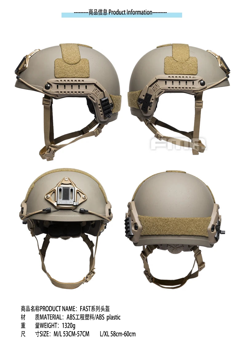 FMA Ballistic Thick Heavy Style Version Helme Weight Version Thickened Outdoor Hunting Camping Protective FAST Helmet