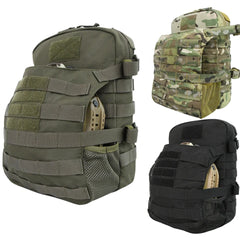 Nylon Tactical Molle Hydration Pack,Molle Hydration Carrier with Helmet Bag Pouch,Hydropack for 3L Water Bladder