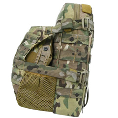 Nylon Tactical Molle Hydration Pack,Molle Hydration Carrier with Helmet Bag Pouch,Hydropack for 3L Water Bladder