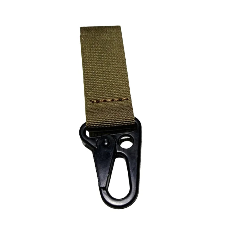 1PC Outdoor Tactical Hanging Key Hook Clip Clamp Buckle Hook Clip Nylon Webbing Molle Belt Clip Buckle Strap Hunting Accessories