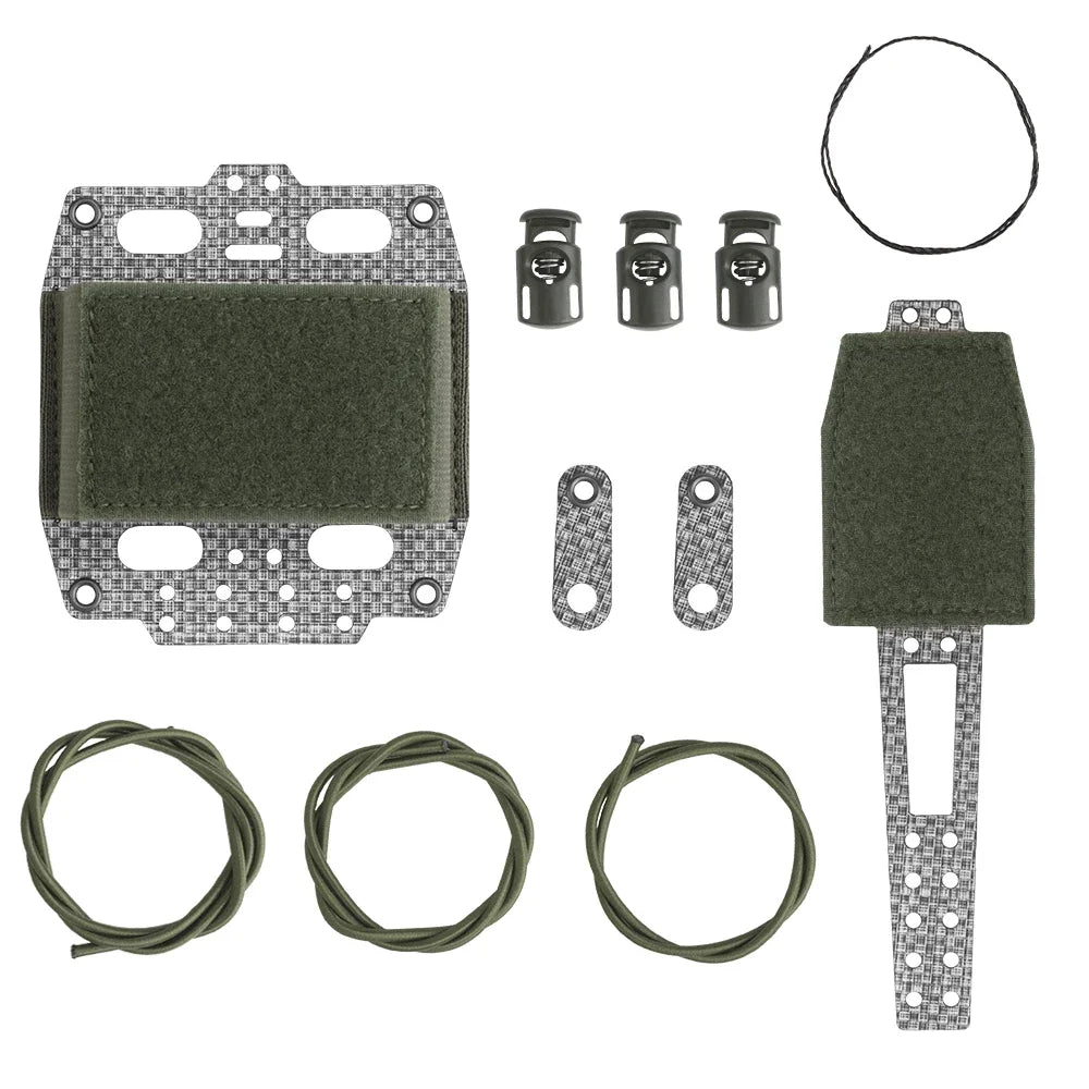 Tactical PVS31 NVG Battery Box Retention System Helmet Pouch FERRO STYLE Carbon Frame