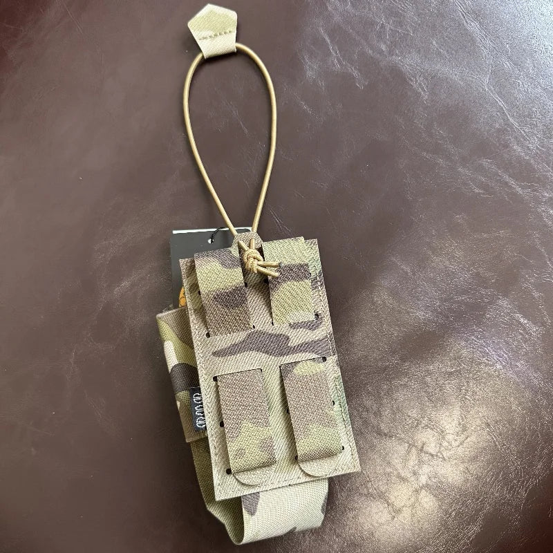 Tactical Adjustable Height Molle Compatible Storage Pouch for Large-Sized Radio Devices Molle Tool Pouch