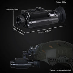 Night Vision Monocular Helmet-Mount 1080P 5X Zoom