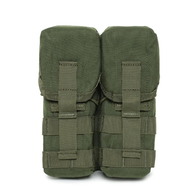 Tactical Double 5.56/7.62 M4 Magazine Pouch AK AR Rifle Mag Paintball Hunting Accessories