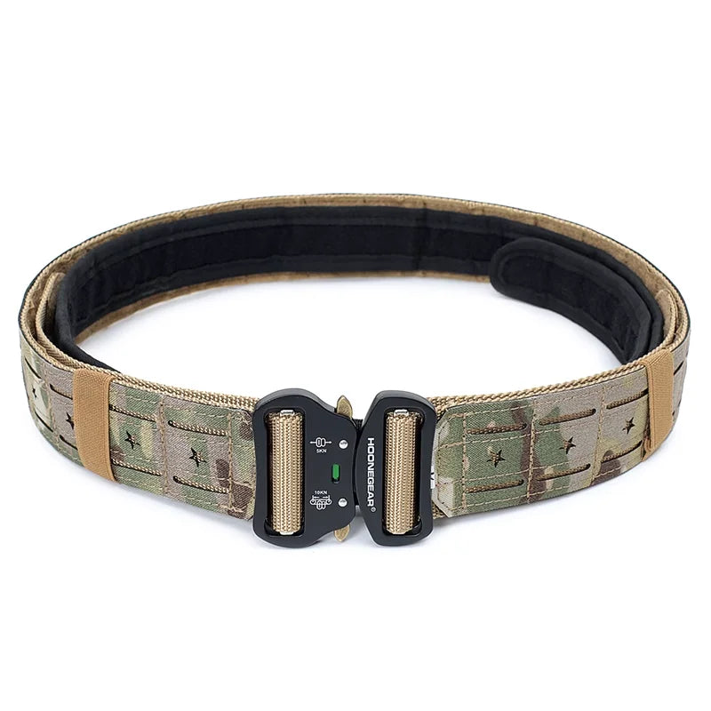 2 Inch Tactical Belt Quick Release Metal Buckle MOLLE Laser Mens Belts Camo