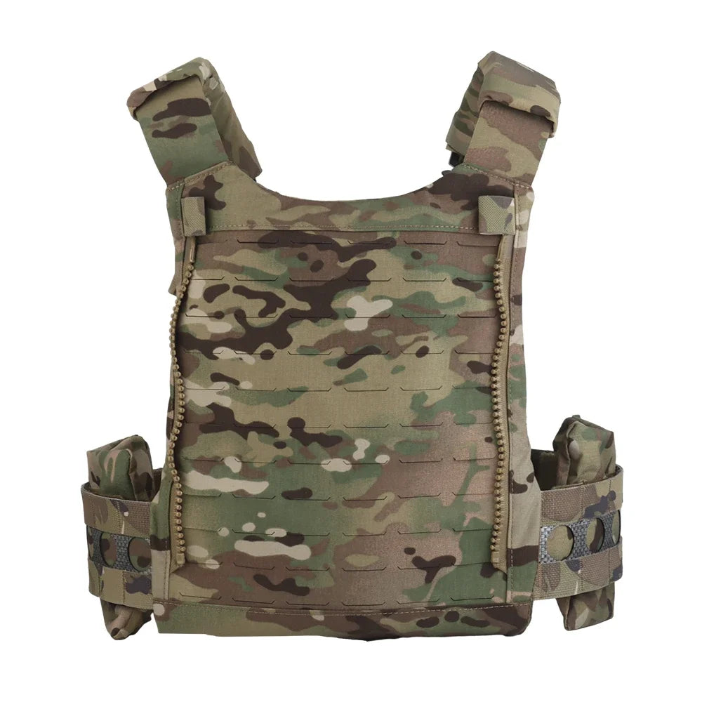 Ferro V5 FCPC Hunting Plate Carrier Modular Portable MOLLE Airsoft Training Triple Magazine Pouch With Zip On Back Panel Banger