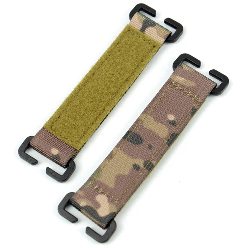 Tactical Molle Strip Adapter Vest Backpack Patch Panel Hook&Loop Converter Ribbon Strip For Attching ID Patches