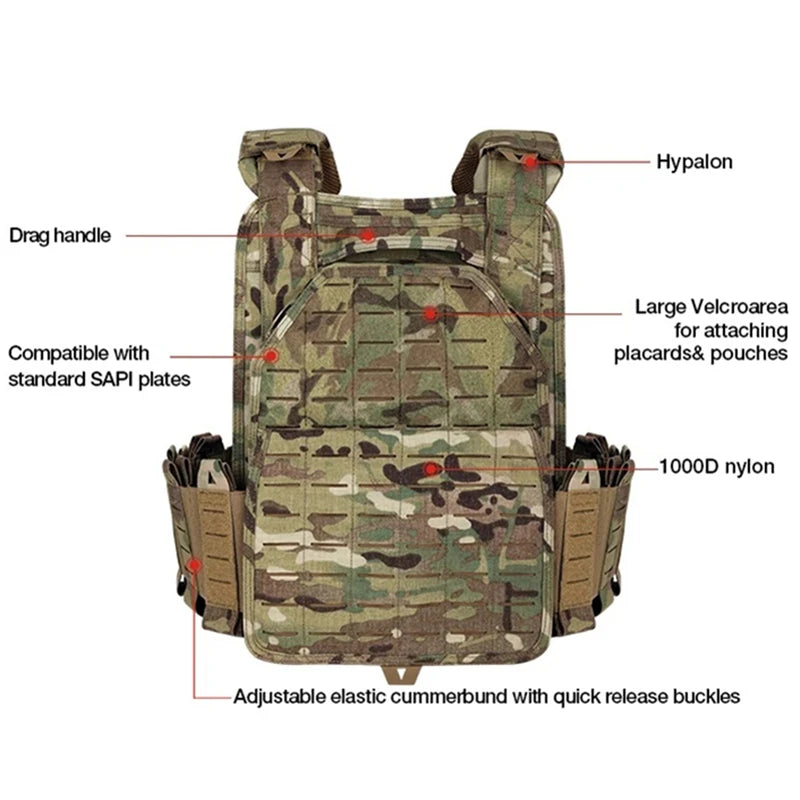 YAKEDA  EVA Foam SAPI Plate For Tactical Vest