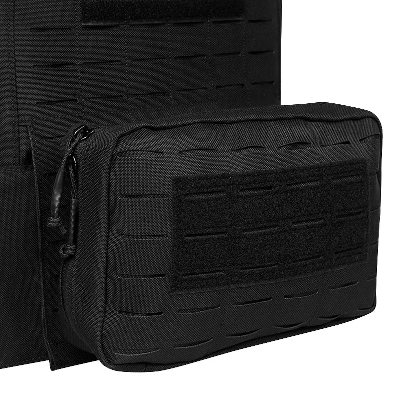 Tactical Plate Carrier Quick Release Fast Adjust Cummerbund Laser Cut Vest with Magazine Pouch MOLLE Lightweight Hunting Gear