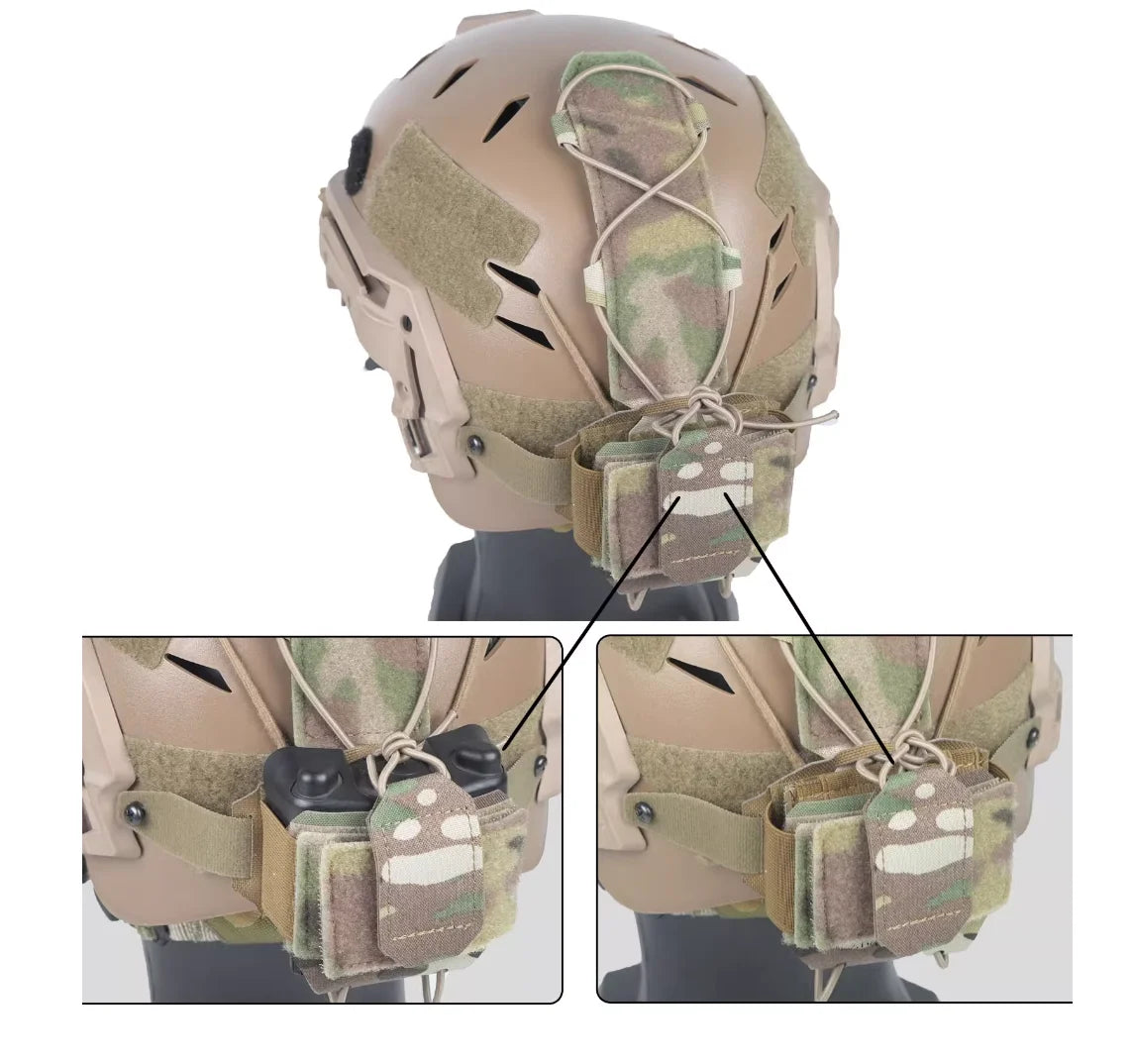 Multifunctional Tactical Hunting Helmet Night Vision Device Battery Accessory Bag Easy Disassemble Counterweight Bag