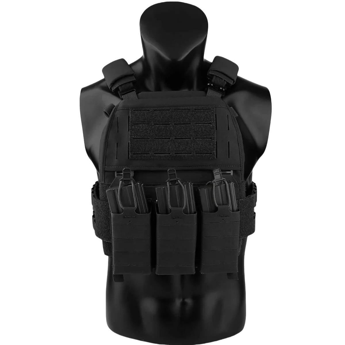 Tactical FCPC V5 Plate Carrier Ferro Style New Version Quick Release Vest Triple 556 Magazine Pouch MOLLE With Large Zipper
