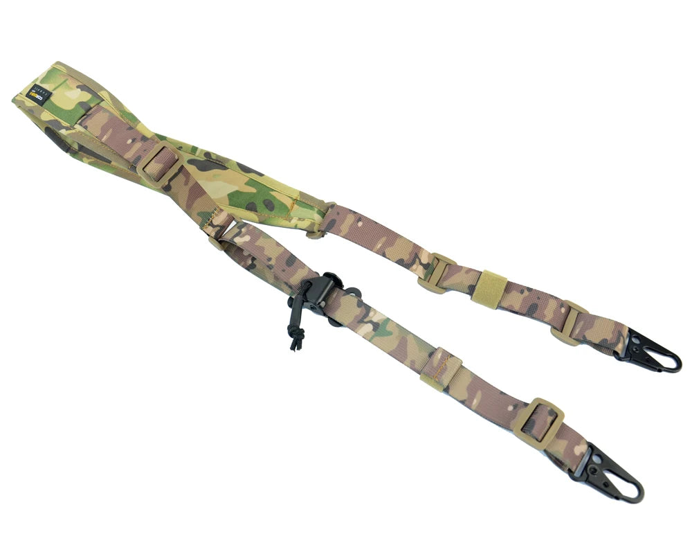 2/1 Point Tactical Sling, Modular Strap, Padded, Outdoor Activities