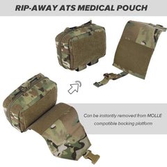KRYDEX Rip-Away IFAK MOLLE EMT 4-Color Pouch