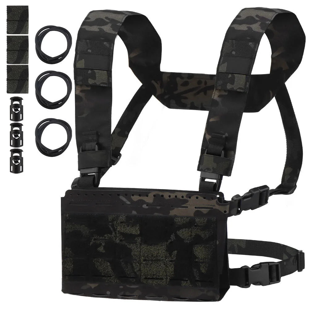MOLLE MK5 Chest Rig SS MKV Micro Fight Chassis Placard Hook Loop Airsoft Magazine Pouch Tactical Plate Carrier Vest Equipment