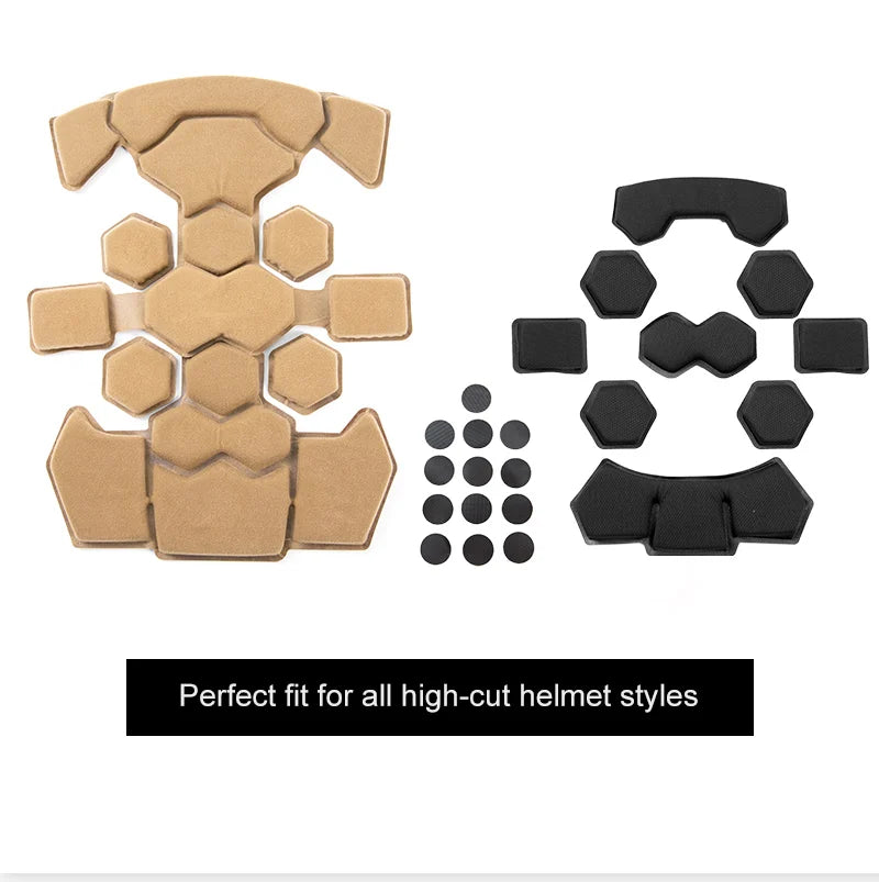 Breathability Detachable Comfortable Dual Layer Memory Foam Sponge Sweat Absorption Wendy Outdoor Tactical Hunting Helmet Pad