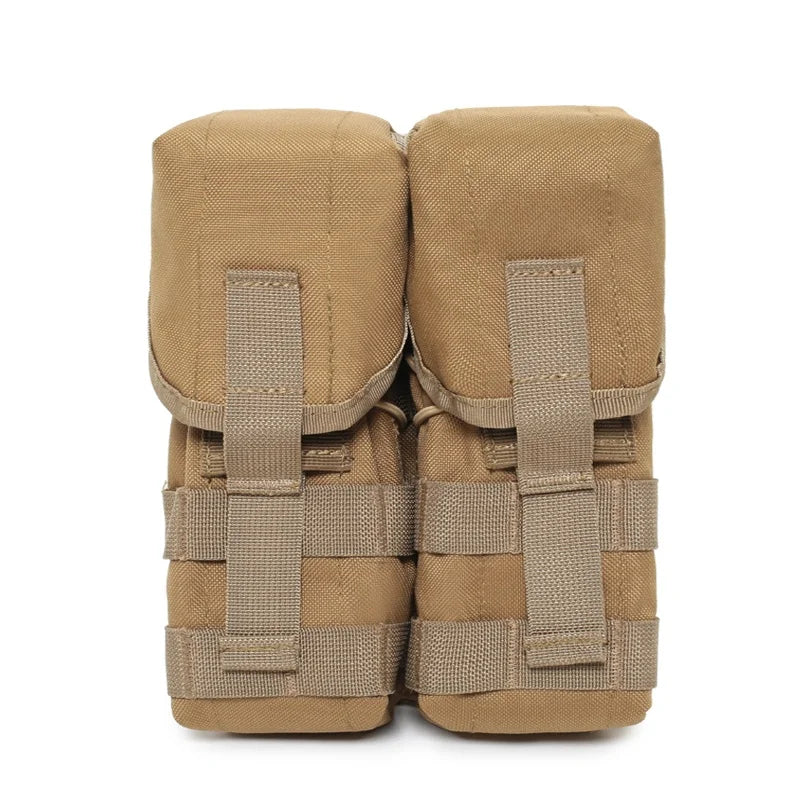 Tactical Double 5.56/7.62 M4 Magazine Pouch AK AR Rifle Mag Paintball Hunting Accessories