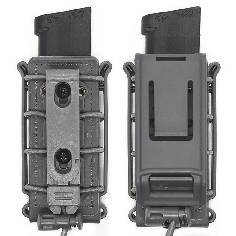 9mm Magazine Pouches Pistol Mag Pouch Softshell Adjustable Universal Mag Holster with Belt MOLLE Clip for .40 S&W .45 ACP