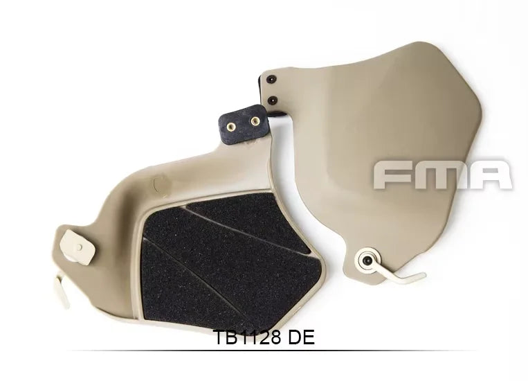 Plastic Side Covers With Pad Protective Cover Ear Protector FMA Outdoor Hunting Helmet Guide Rail Accessories