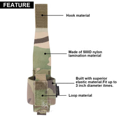 KRYDEX Elastic Frag/Tool MOLLE/Belt Small Pouch