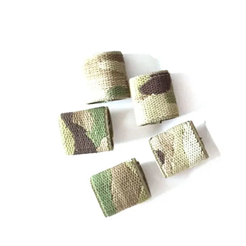 Tactical Webbing Tie Tape Elastic Fixed Buckle Elastic Belt Ring 25mm 38mm 5pcs/Lot