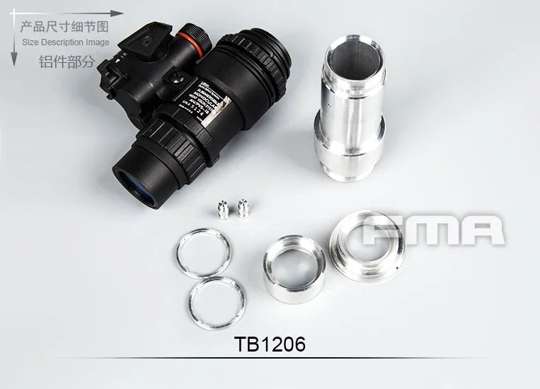 Dummy NVG Night Vision Goggles Model(new style) For Hunting Tactical Helmet New FMA PVS18 1 : 1 Real Metal Version