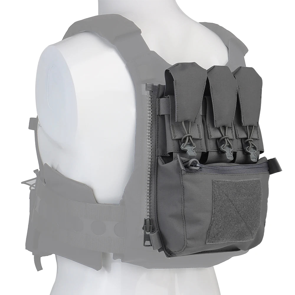 Assault Adapt Banger Back Panel Zip On Rear Pack Tactical Vest FCPC V5 Plate Carrier Accessories Bag GP Pouch Multitools Pocket