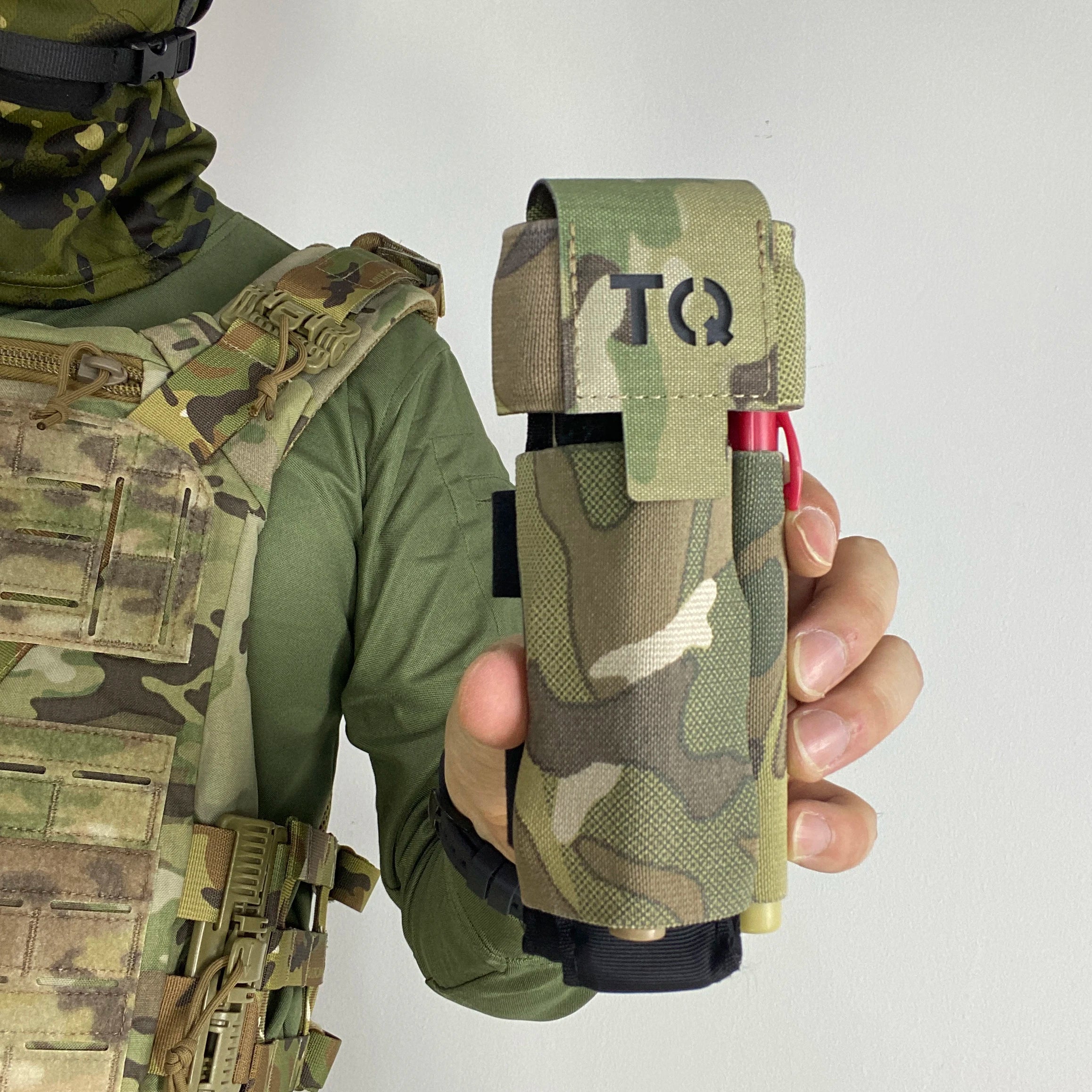 Tactical Molle Elastic Quick-Release TQ Pouch Molle Version Multi Direction Adjustable Tourniquet and Marker Holder