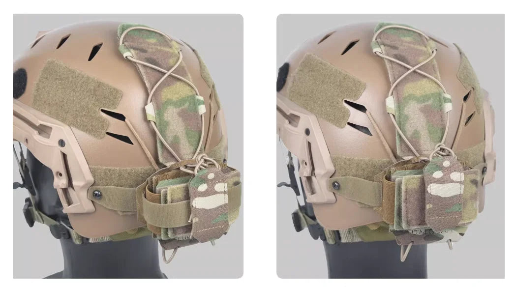 Multifunctional Tactical Hunting Helmet Night Vision Device Battery Accessory Bag Easy Disassemble Counterweight Bag