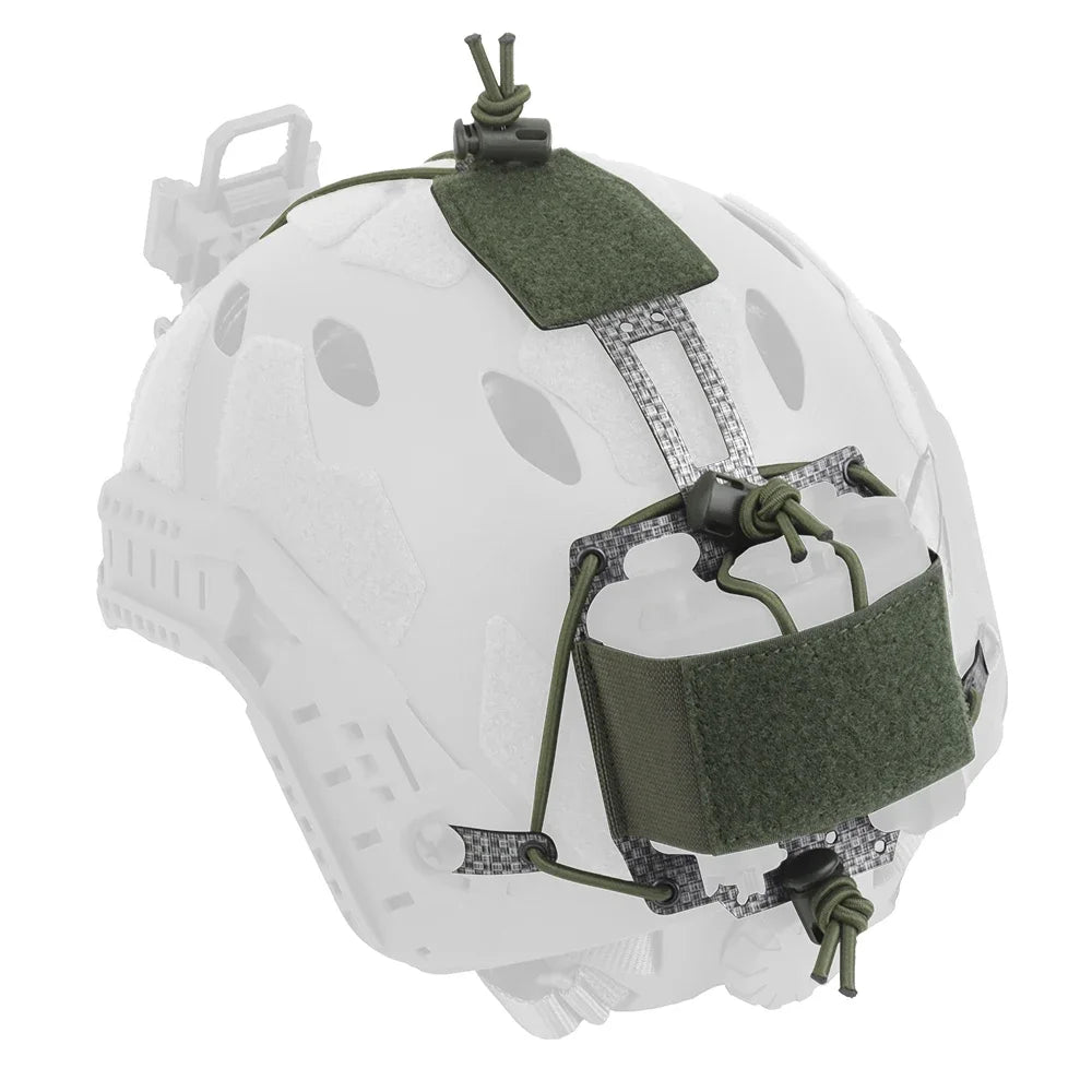 Tactical PVS31 NVG Battery Box Retention System Helmet Pouch FERRO STYLE Carbon Frame