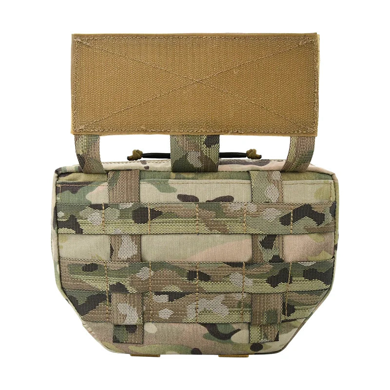500D Molle Tactical Drop Dump Pouch Fanny Pack Organizer Bag Front Pocket For JPC AVS CPC RRV Plate Carrier Vest Accessories