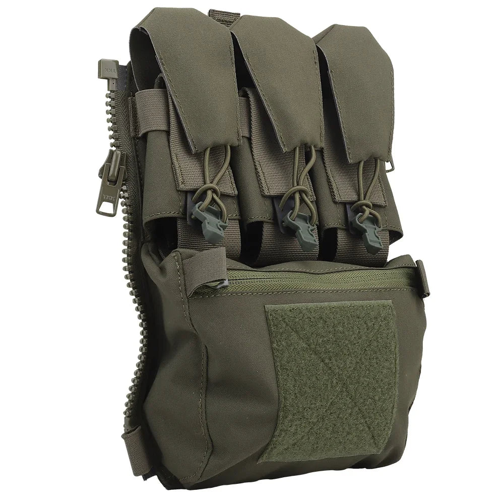 Assault Adapt Banger Back Panel Zip On Rear Pack Tactical Vest FCPC V5 Plate Carrier Accessories Bag GP Pouch Multitools Pocket