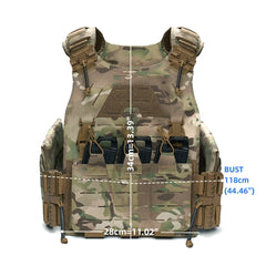 Light Laser Cut Tactical Plate Carrier Hunting Vest MOLLE Quick Release Fast Adjust Cummerbund CS Airsoft Agilite Combat Gear