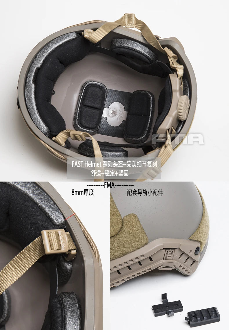 FMA Ballistic Thick Heavy Style Version Helme Weight Version Thickened Outdoor Hunting Camping Protective FAST Helmet