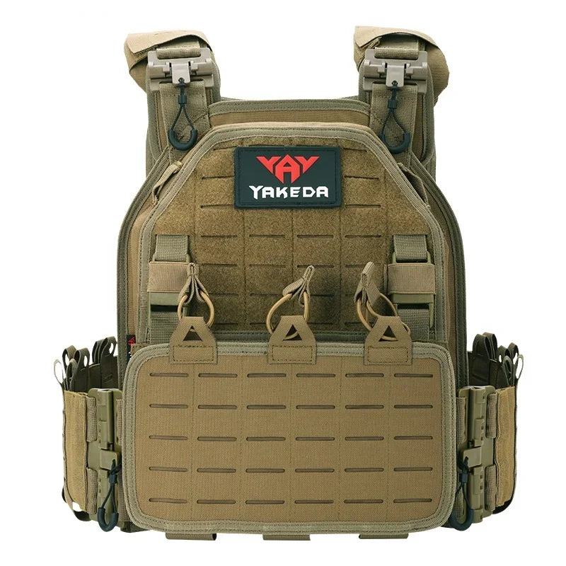 YAKEDA ATFG MOX CAMO Light Weight Quick Release Combat Plate Carrier 1000D Nylon Molle Chaleco Tactico Tactical Vest Hunting
