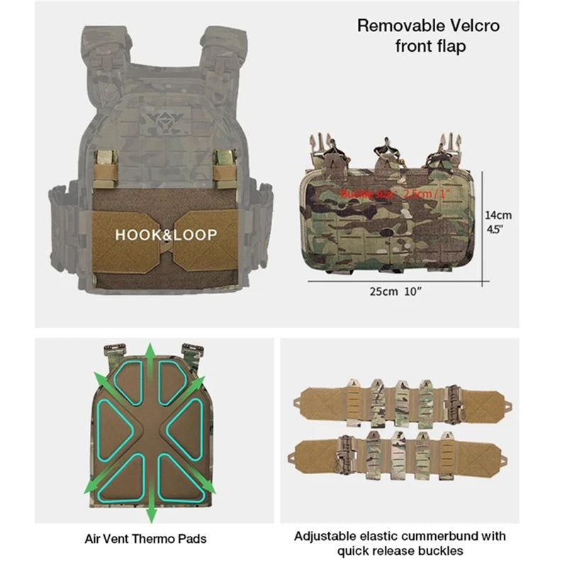 YAKEDA  EVA Foam SAPI Plate For Tactical Vest