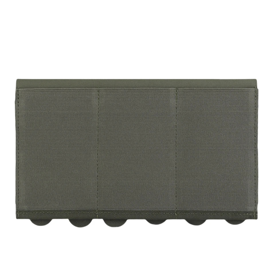 Tactical 5.56/7.62mm Lightweight Elastic Triple Mag Pouch Hunting CS Wargame Molle System Accessories Waist Bag Holster