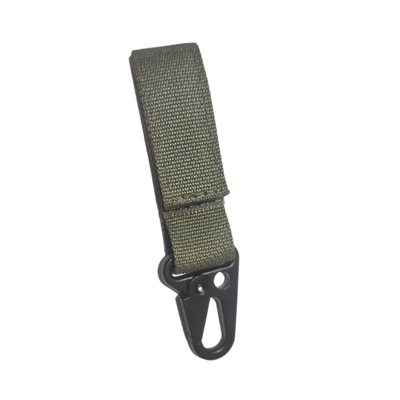 1PC Outdoor Tactical Hanging Key Hook Clip Clamp Buckle Hook Clip Nylon Webbing Molle Belt Clip Buckle Strap Hunting Accessories